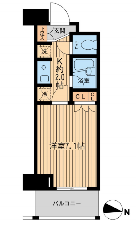 エコロジー東陽町プロセンチュリー　1010号室　間取り
