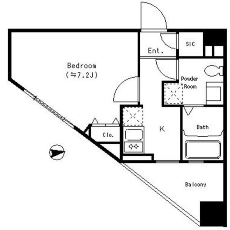 パークキューブ四谷三丁目　416号室　間取り