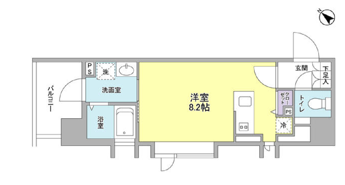 リバーレ月島　501号室　間取り