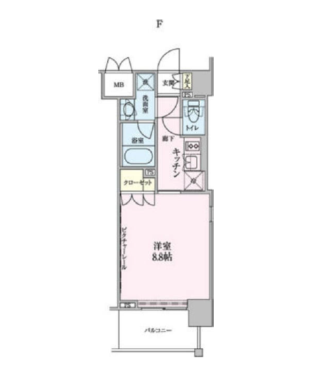 ザ・レジデンス赤坂檜町　316号室　間取り