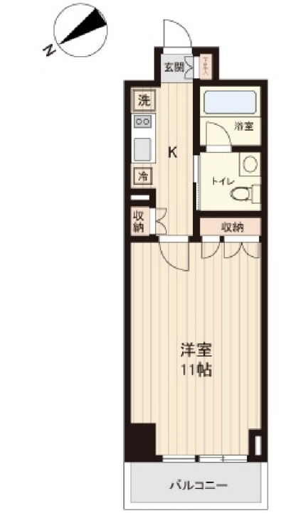 プラティーク清澄白河　315号室　間取り