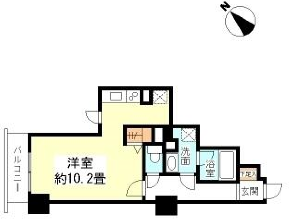 TKフラッツ渋谷　811号室　間取り