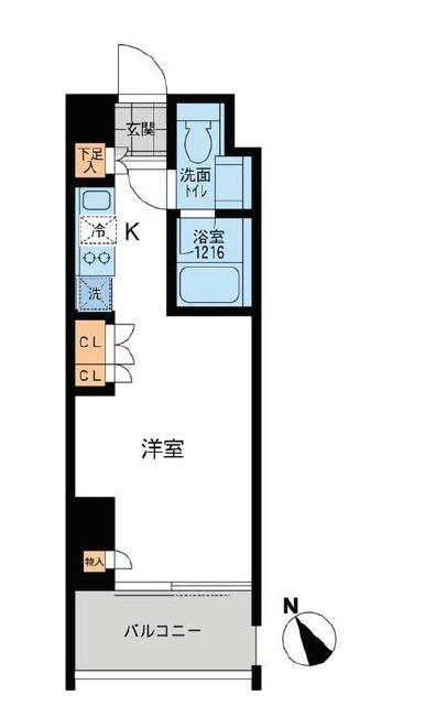 アーデン五反田　602号室　間取り