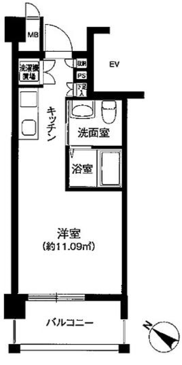 オリンピア代々木　203号室　間取り