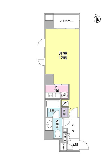 アサンブレ恵比寿　402号室　間取り