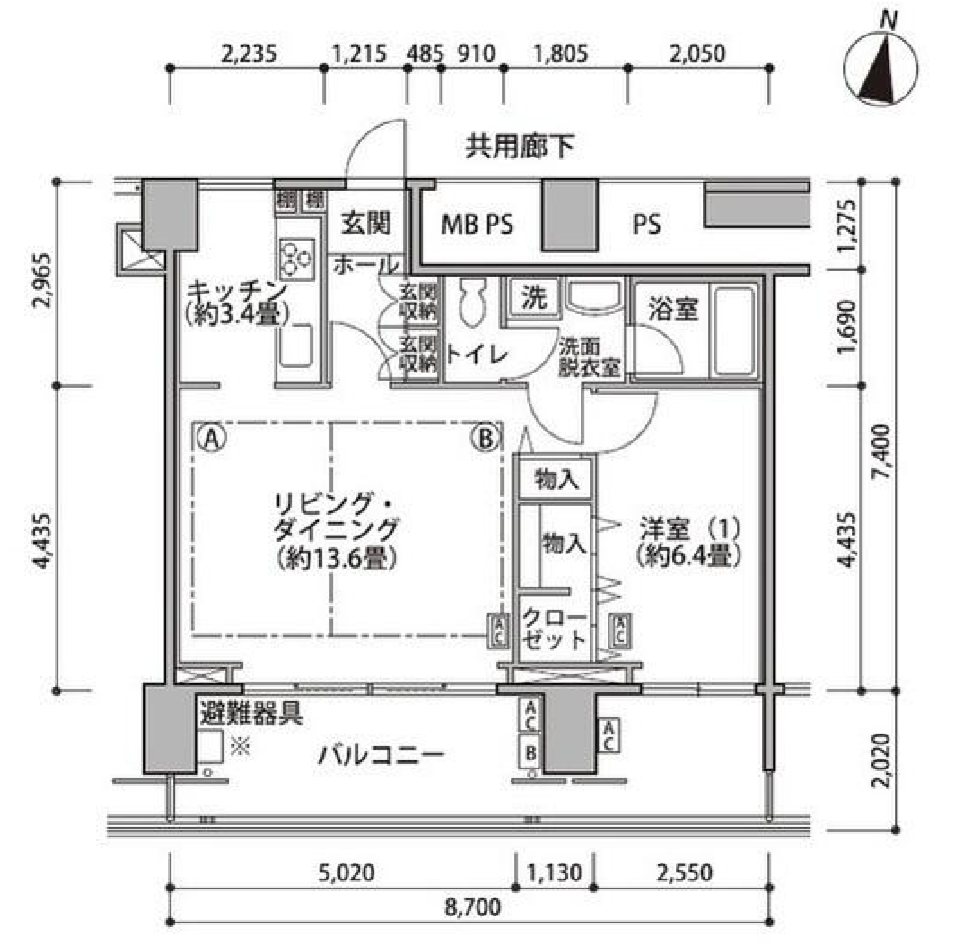東雲キャナルコートCODAN　17号棟906号室　間取り