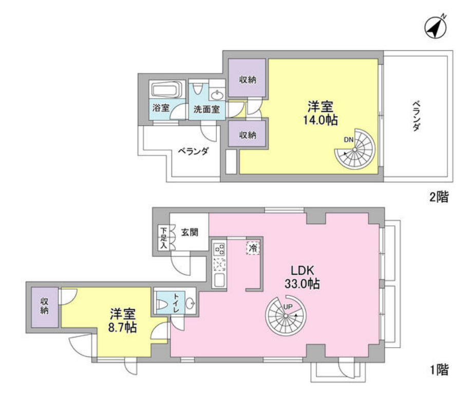 コンフォリア南青山　801号室　間取り