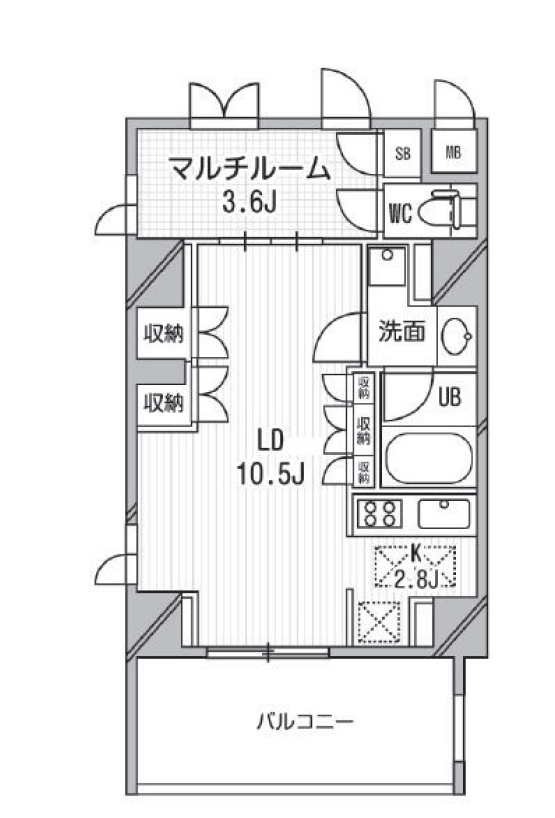 アーデン木場　102号室　間取り