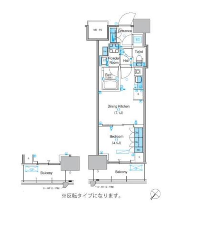 パークアクシス豊洲キャナル　922号室　間取り