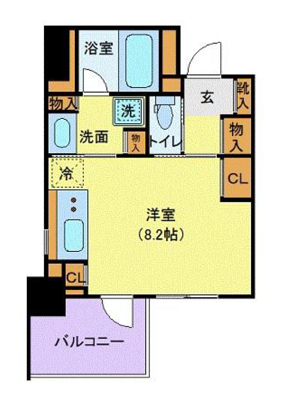 ＣＩＴＹ　ＳＰＩＲＥ芝公園（旧ＫＷレジデンス芝公園）　403号室　間取り