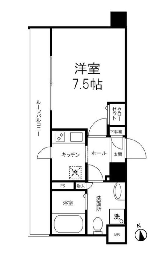 グランド・ガーラ三田　905号室　間取り