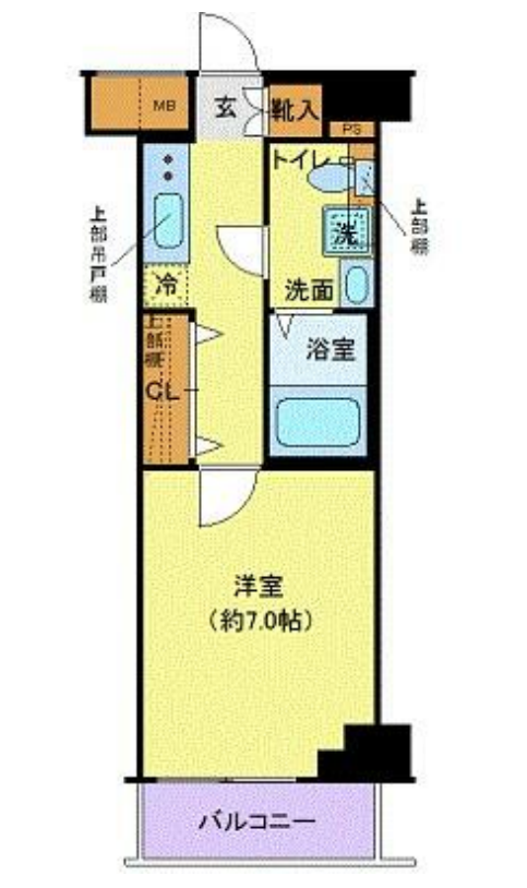 クレヴィスタ豊洲ベイサイドⅡ　207号室　間取り