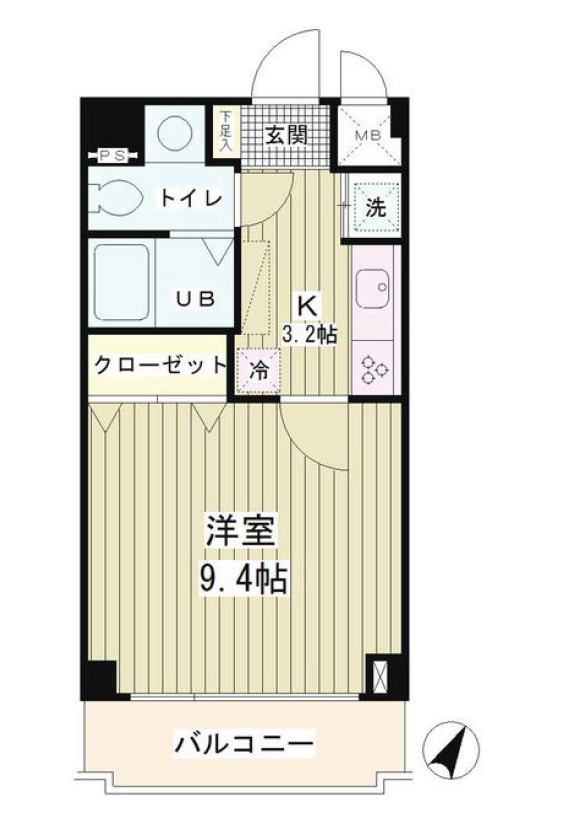 ラフィネ築地　305号室　間取り