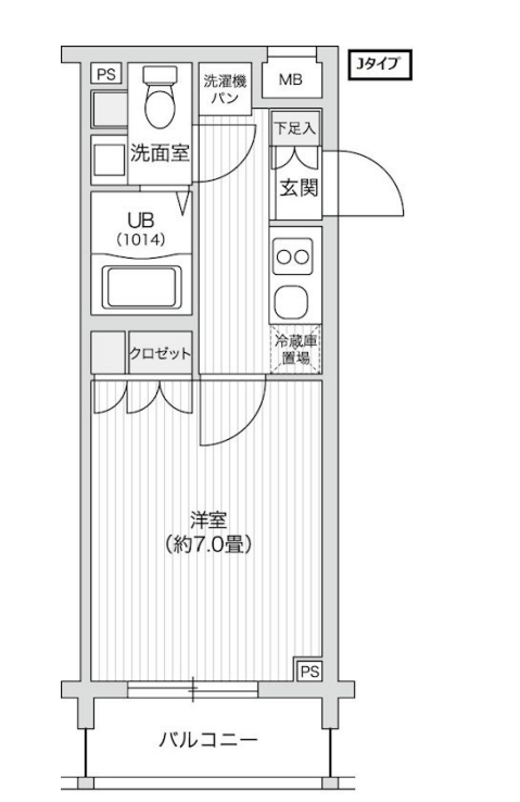レジディア笹塚２　314号室　間取り