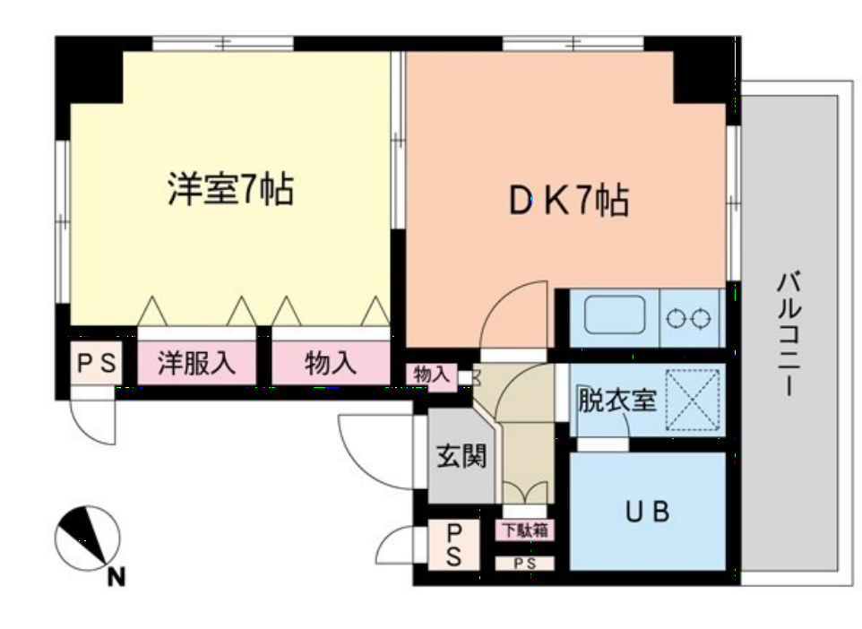 フォレストコート　207号室　間取り
