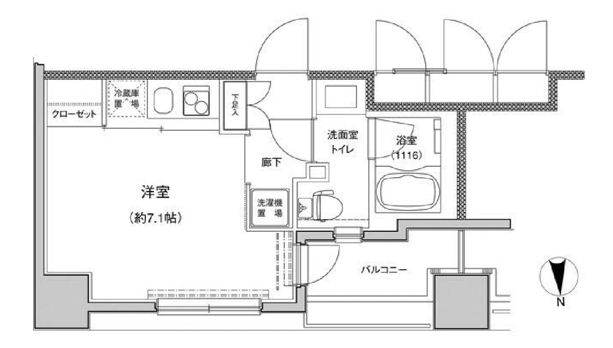 東急セットアップレジデンス恵比寿　401号室　間取り