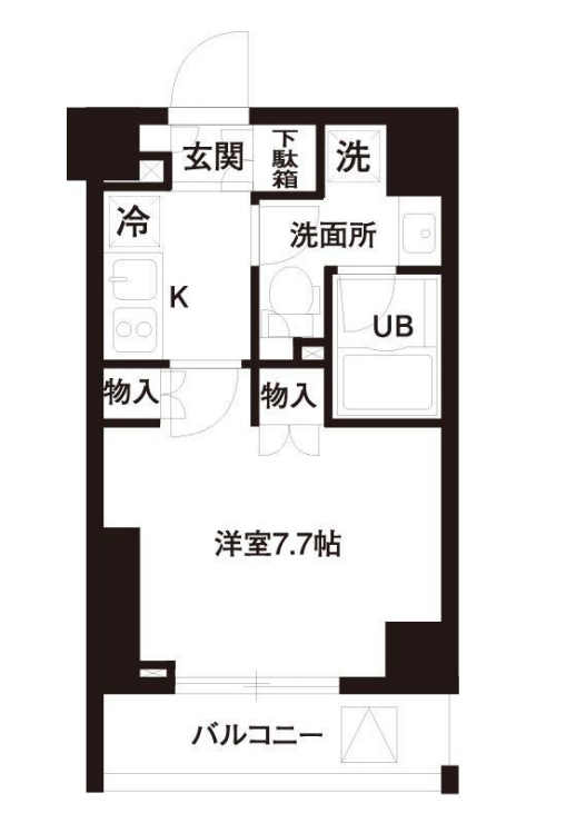 レジディア白金高輪　105号室　間取り