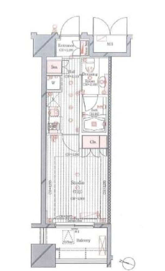 レグノ・フォルテ二番町　805号室　間取り