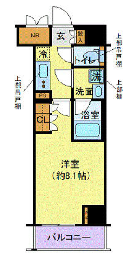 ディアレイシャス港区海岸　702号室　間取り