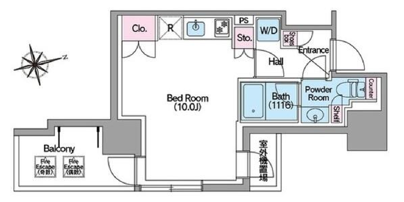 コンフォリア東新宿ステーションフロント　305号室　間取り