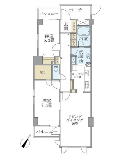 ウヴラージュ広尾　501号室　間取り
