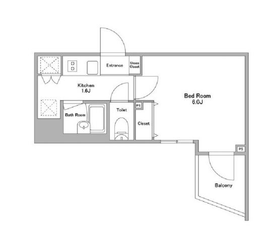 KDXレジデンス早稲田鶴巻　1001号室　間取り
