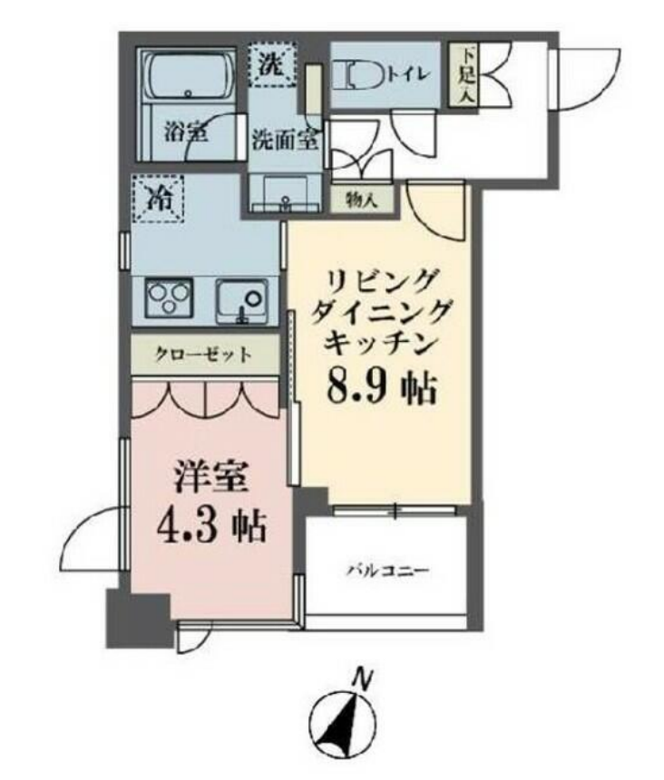 メゾンビスタ渋谷宇田川　603号室　間取り