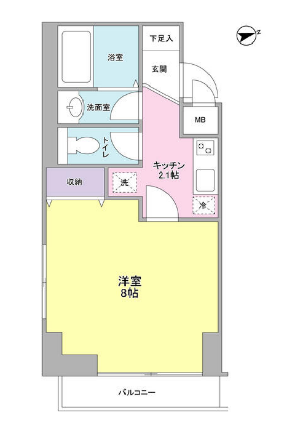 FORTUNA恵比寿　201号室　間取り