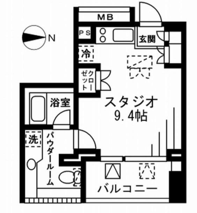 プライムアーバン四谷外苑東　602号室　間取り