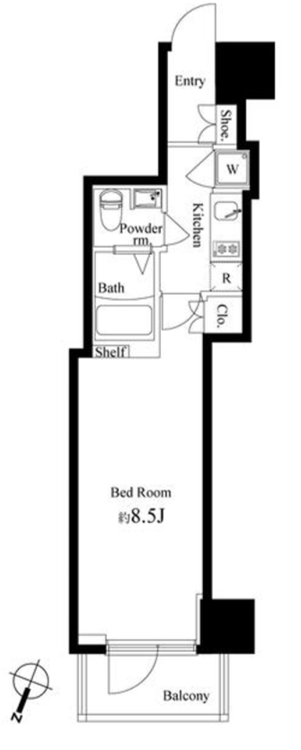 パティオ神田　504号室　間取り