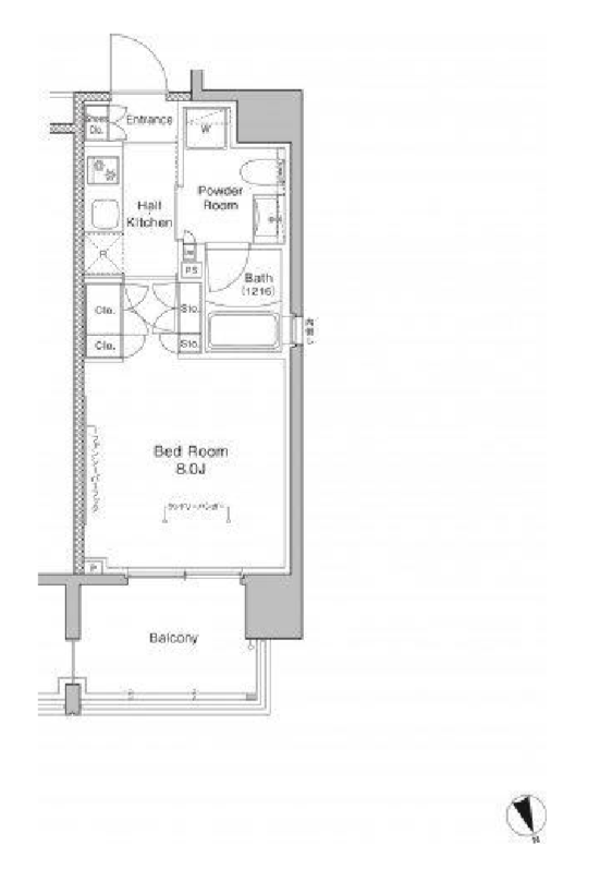 プラウドフラット東日本橋　602号室　間取り