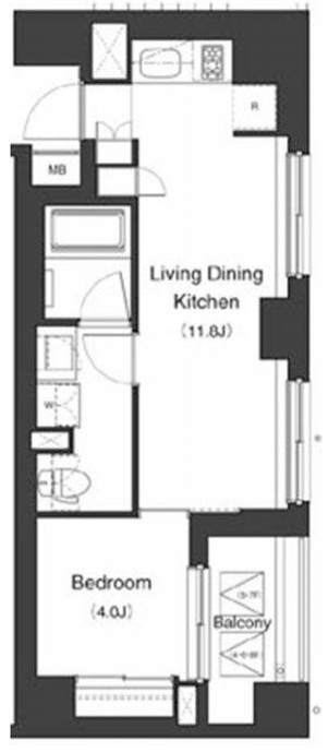 プライムアーバン笹塚　405号室　間取り