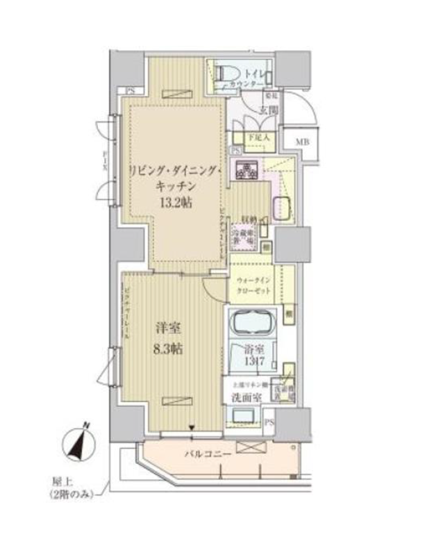 パークアクシス赤坂見附　305号室　間取り