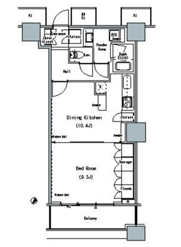 THE TOKYO TOWERS MID TOWER　2819号室　間取り