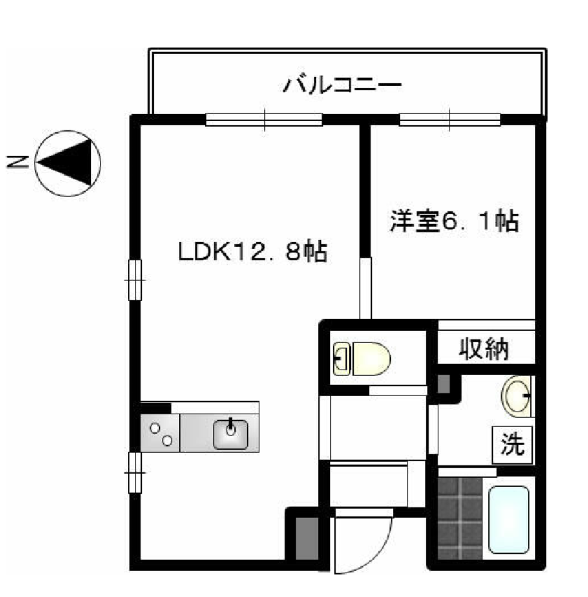 シャレー学芸大カワベ第17　101号室　間取り