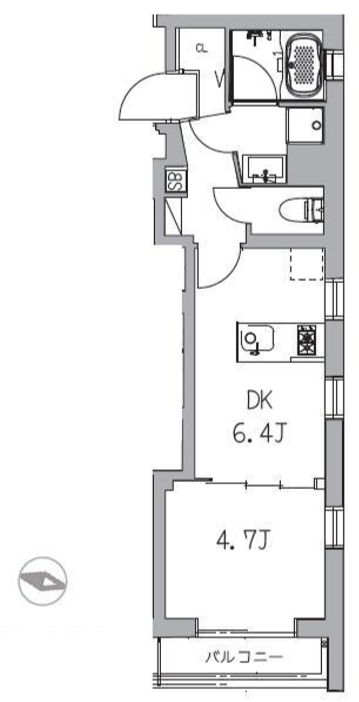 カーサ恵比寿　304号室　間取り