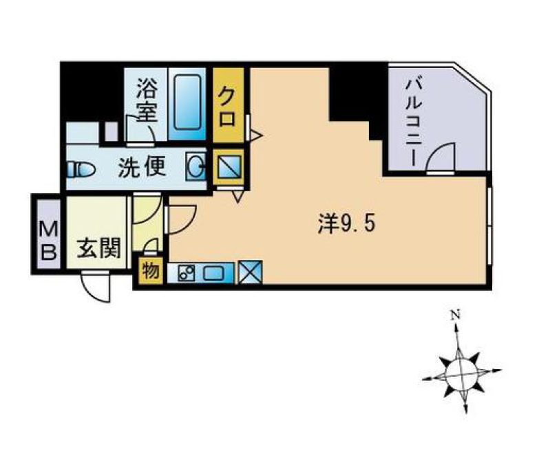 セレニティコート渋谷神泉　706号室　間取り