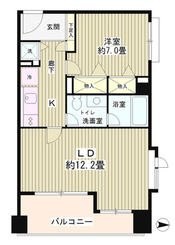 ATホームズ六本木　301号室　間取り