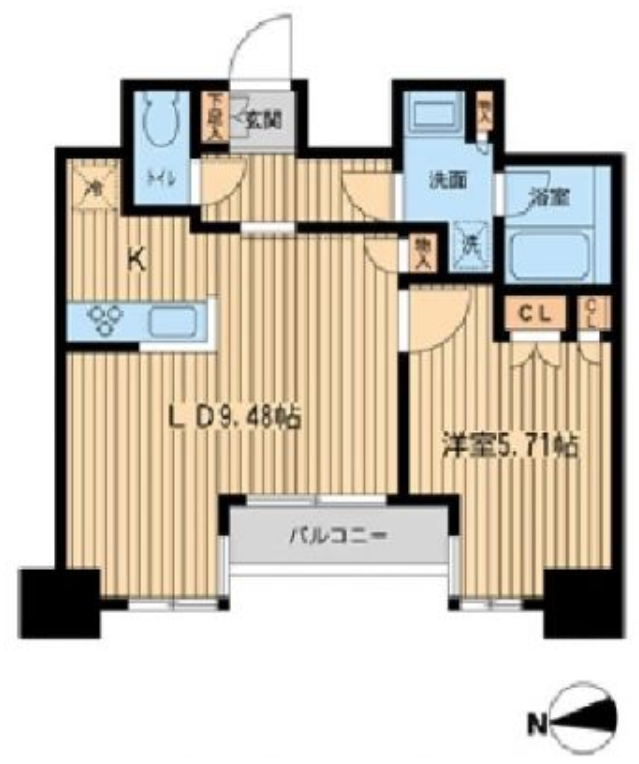 KDXレジデンス東新宿　1305号室　間取り