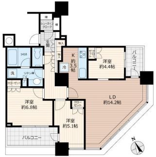 ザ・パークハウス西新宿タワー60/1312