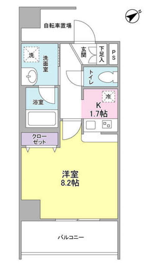 メゾンピオニー都立大学　302号室　間取り