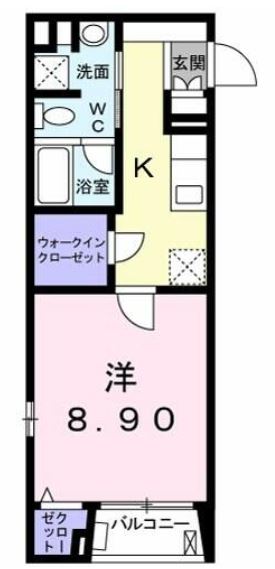 シュトラーレ四番町　205号室　間取り
