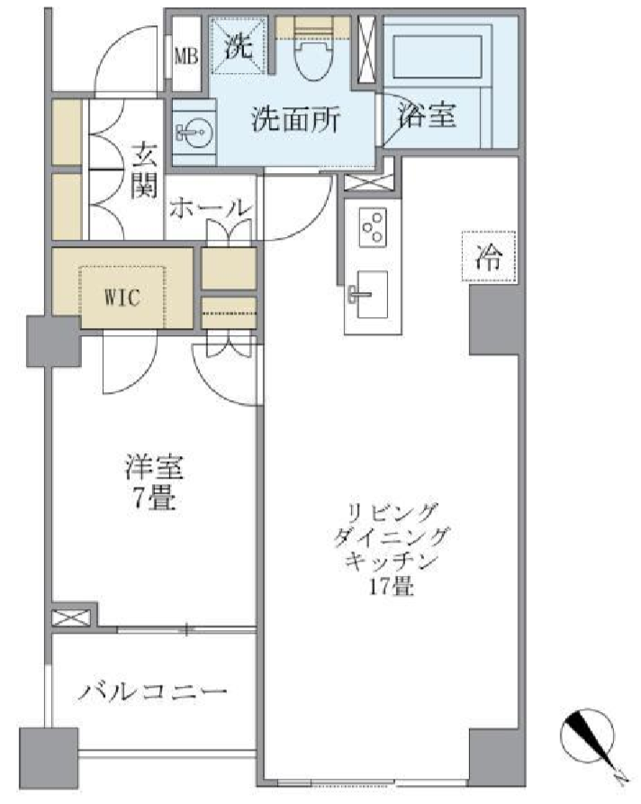 KDXレジデンス西原　303号室　間取り