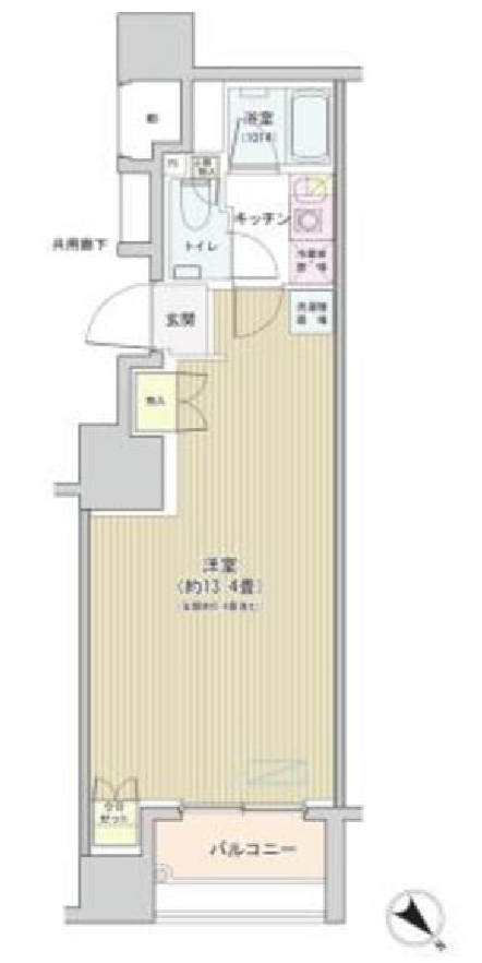 アネーロ銀座　304号室　間取り