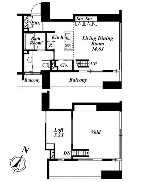 プレミアブラン代々木公園　704号室　間取り