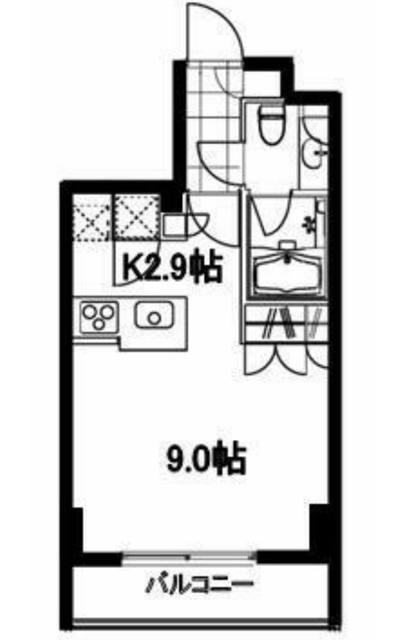 フレンシア麻布十番サウス　802号室　間取り