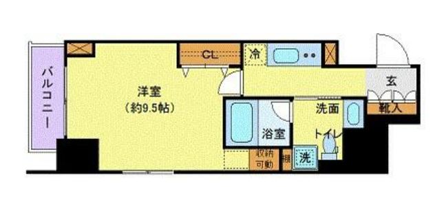 グランドコンシェルジュ六本木　1108号室　間取り