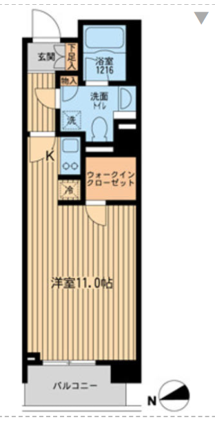 ラクラス田町　904号室　間取り