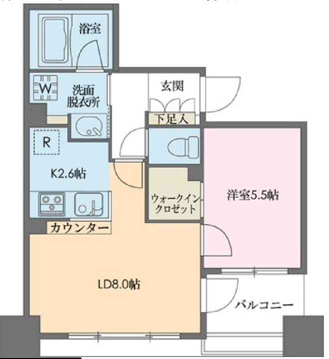ドゥーエ新川　302号室　間取り