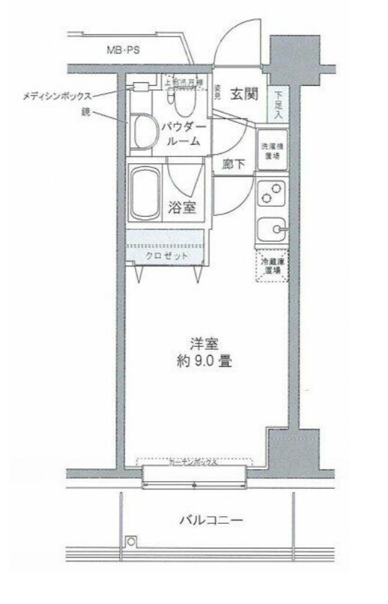 プライムアーバン豊洲　314号室　間取り